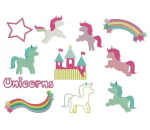 Stickserie - Unicorns